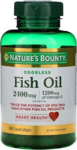 Nature’s Bounty Fish Oil, 2400mg (1200mg Omega-3)